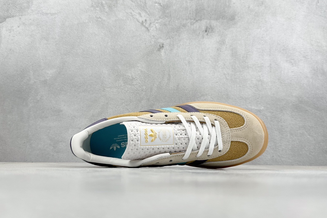 140 救市版 adidas Originals Gazelle INdoor 三叶草休闲防滑耐磨低帮板鞋 IG1636