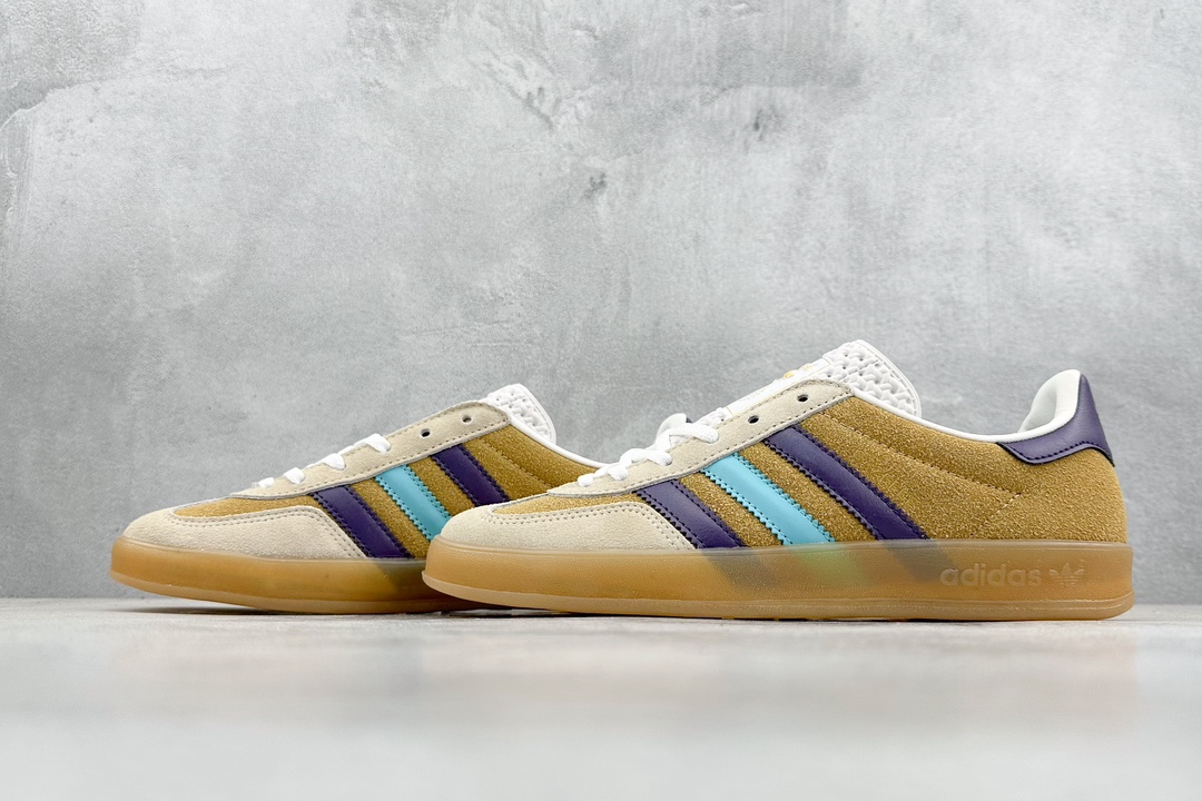 140 救市版 adidas Originals Gazelle INdoor 三叶草休闲防滑耐磨低帮板鞋 IG1636