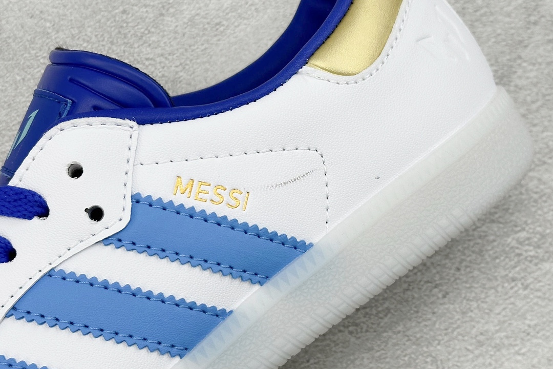 160 LIONEL MESSI x adidas originals Samba 白蓝灰  ID3550