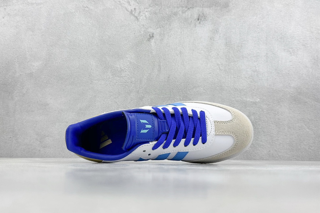 160 LIONEL MESSI x adidas originals Samba 白蓝灰  ID3550