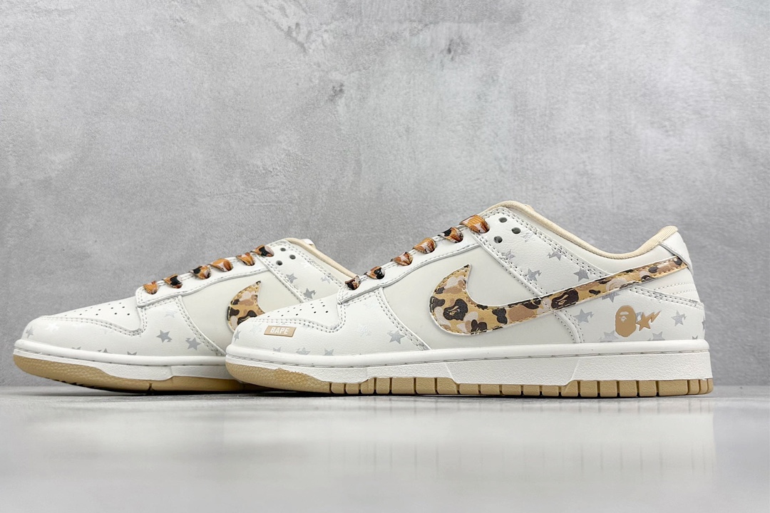 280 Nike SB Dunk Low x BAPE 白黄迷彩 DQ1098-352