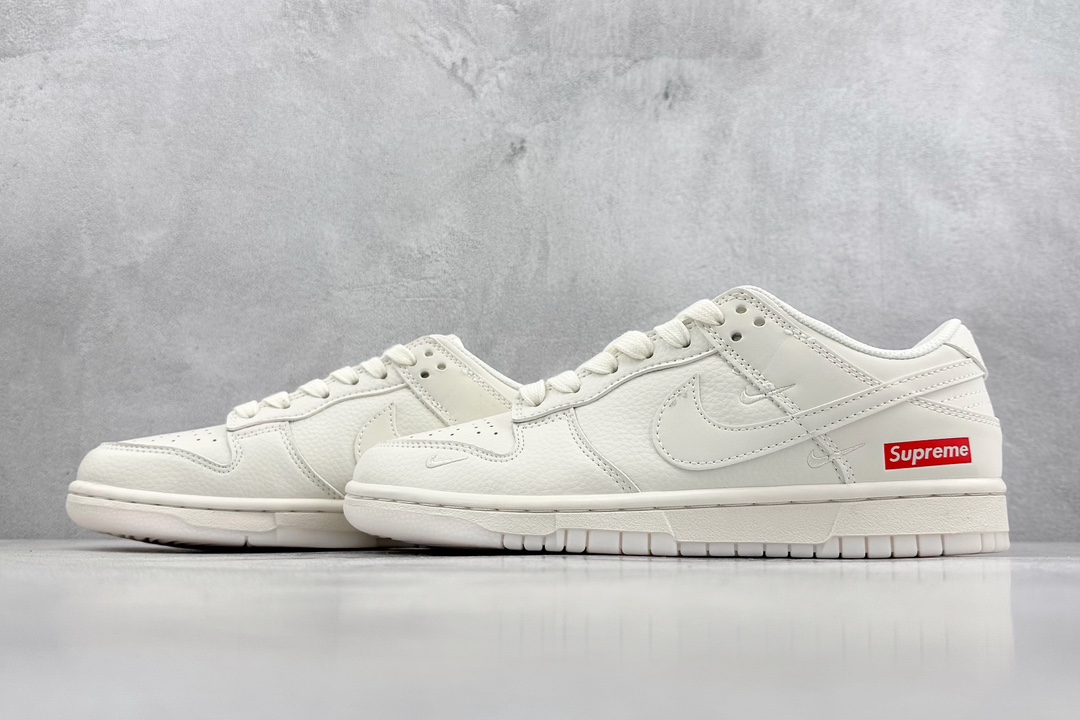 280 Nike SB Dunk Low x Supreme 奶白三钩 BB8675-104