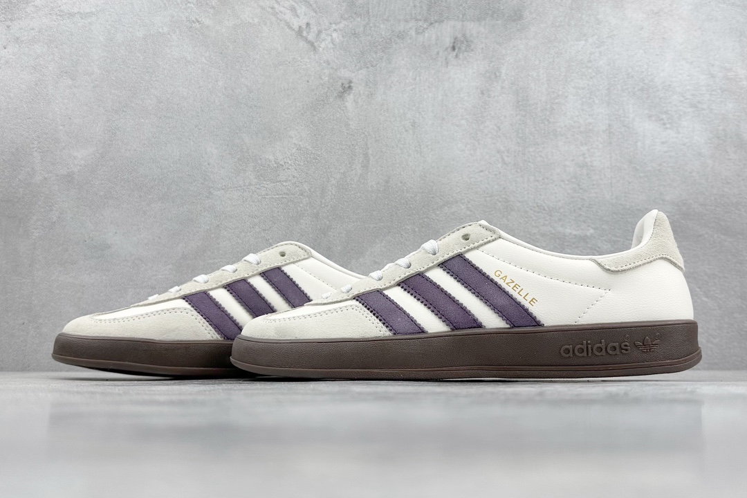 140 救市版 adidas Originals Gazelle INdoor 三叶草休闲防滑耐磨低帮板鞋 IH8548