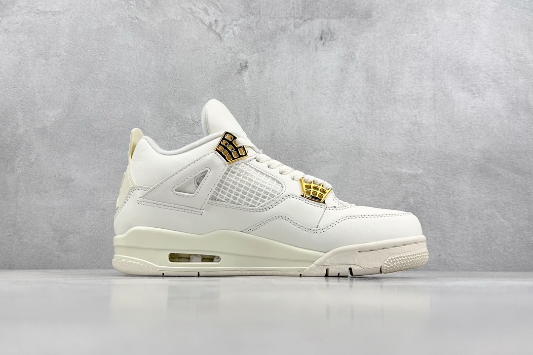 400 GB版 Air Jordan AJ4 Retro 盐白金属扣 AQ9129-170