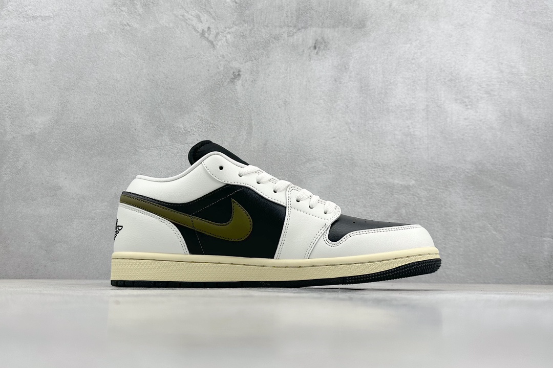 200 K版 Air Jordan 1 Low 橄榄反转脚趾 AJ1乔1低帮休闲板鞋 DC0774-001