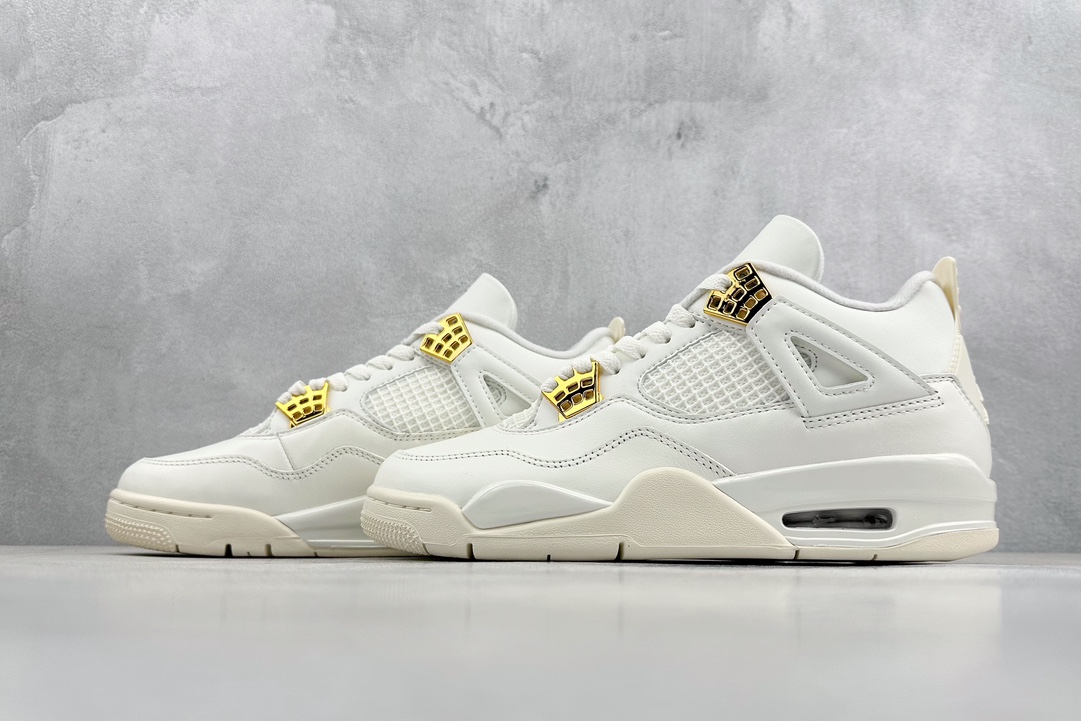 450 OG纯原 Jordan Air Jordan 4 “Metallic Gold”白色 AQ9129-170