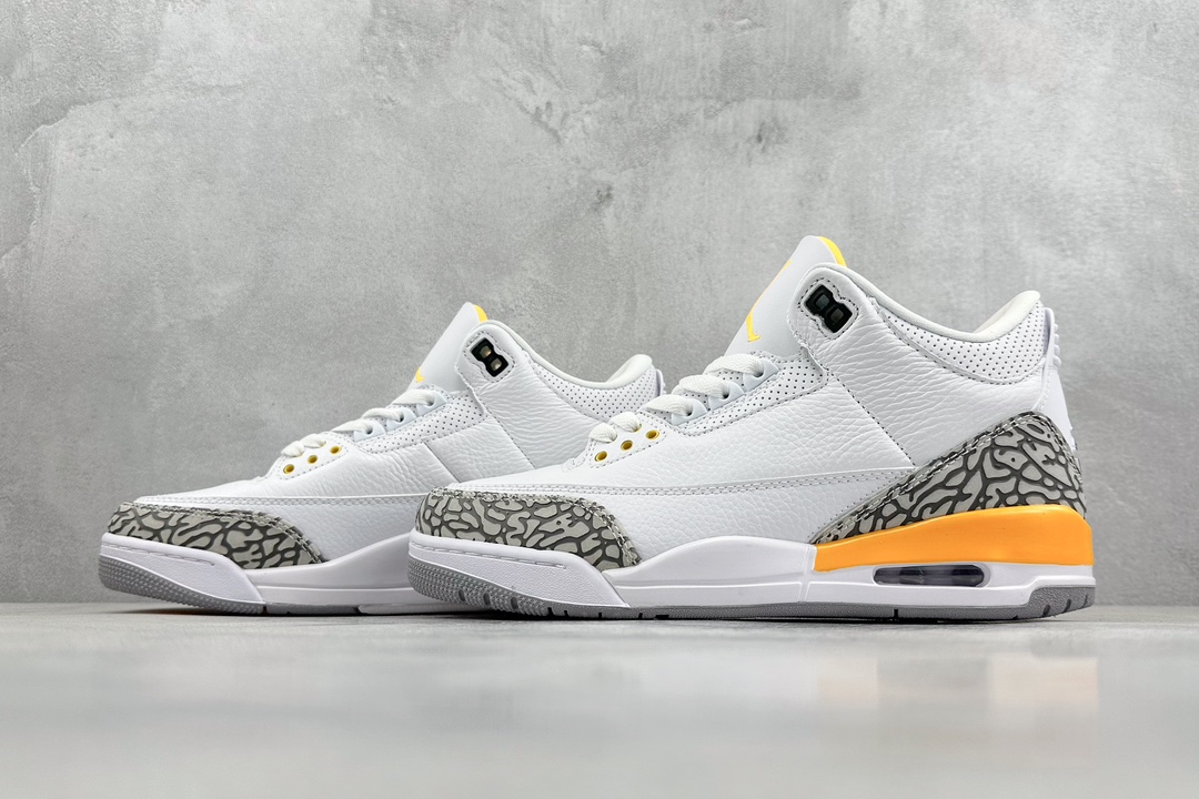 240 TNT Jordan Air Jordan 3 retro ”aser orange” 湖人白橙  CK9246-108