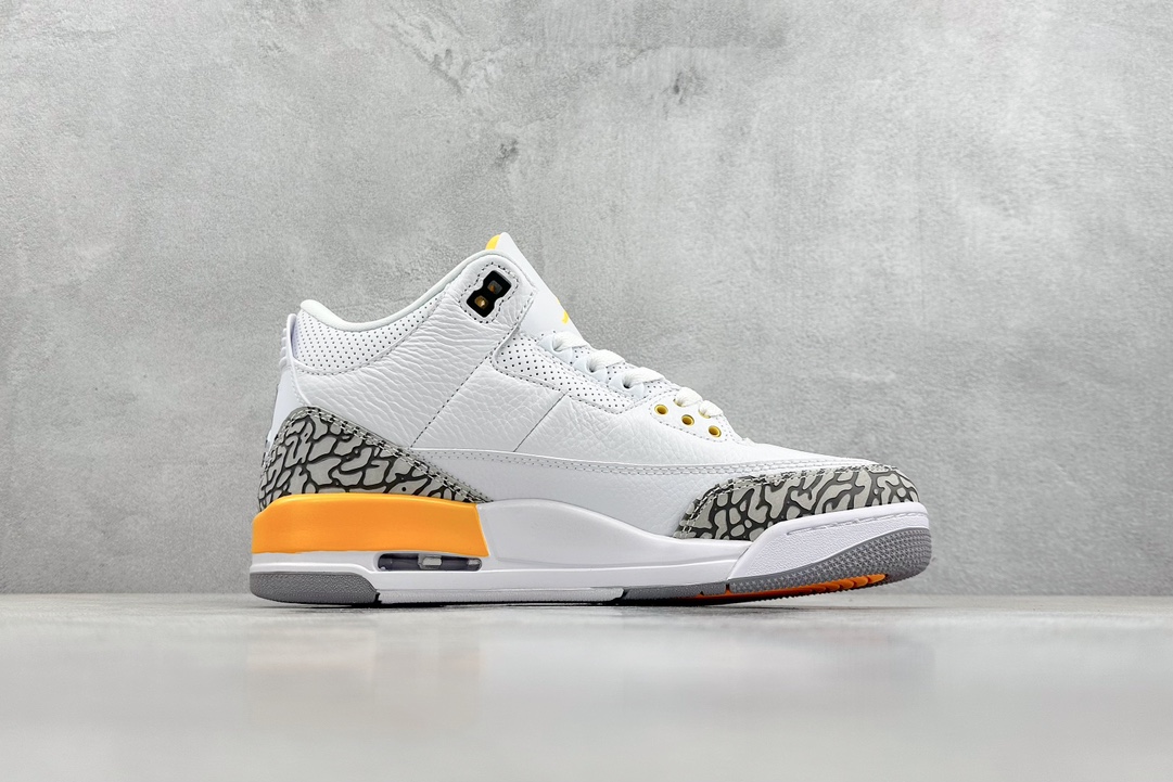 240 TNT Jordan Air Jordan 3 retro ”aser orange” 湖人白橙  CK9246-108