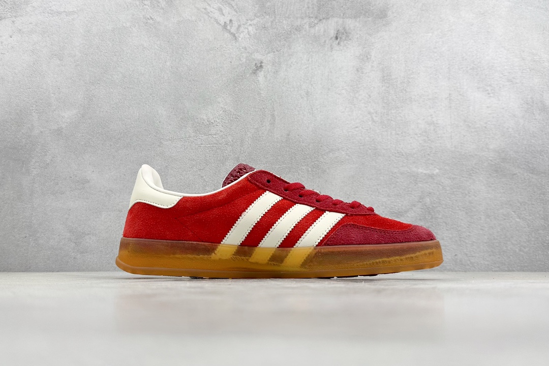 150 adidas Originals Gazelle INdoor 三叶草休闲防滑耐磨低帮板鞋 IE1051