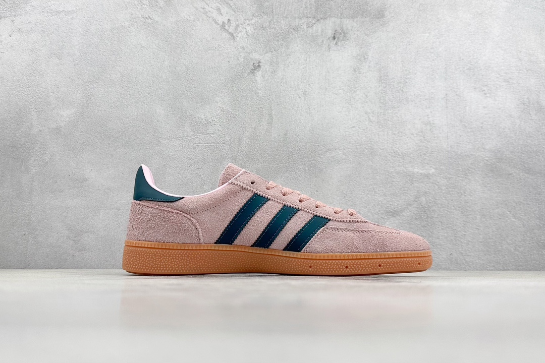 160 Adidas Originals Handball SPZL 手球运动员板鞋“翻毛脏粉藏蓝生胶底”IF6561