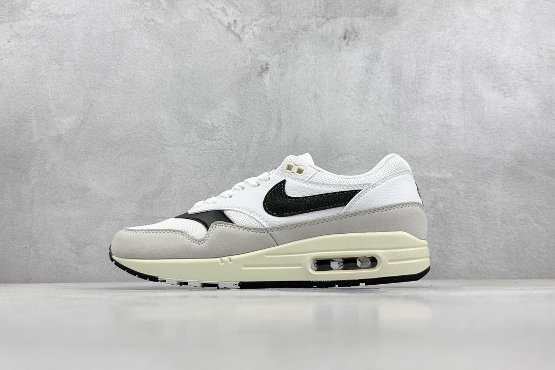 220 Nike Air Max 1 白灰黑 纯原版本 复古休闲跑步鞋 HJ3498-007