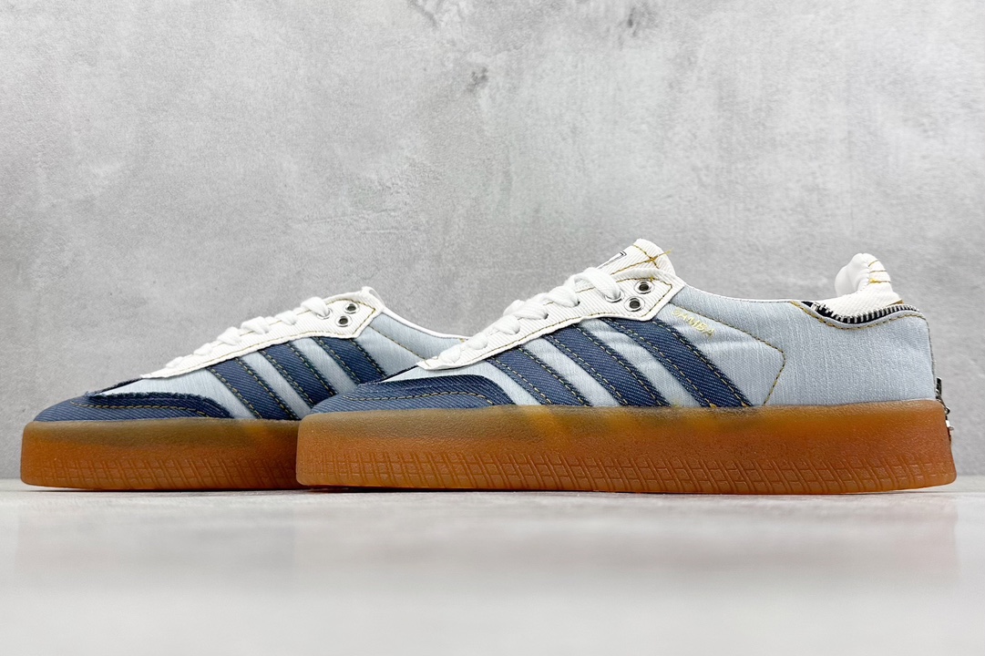 atmos x adidas originals Samba OG denim distressed II0001