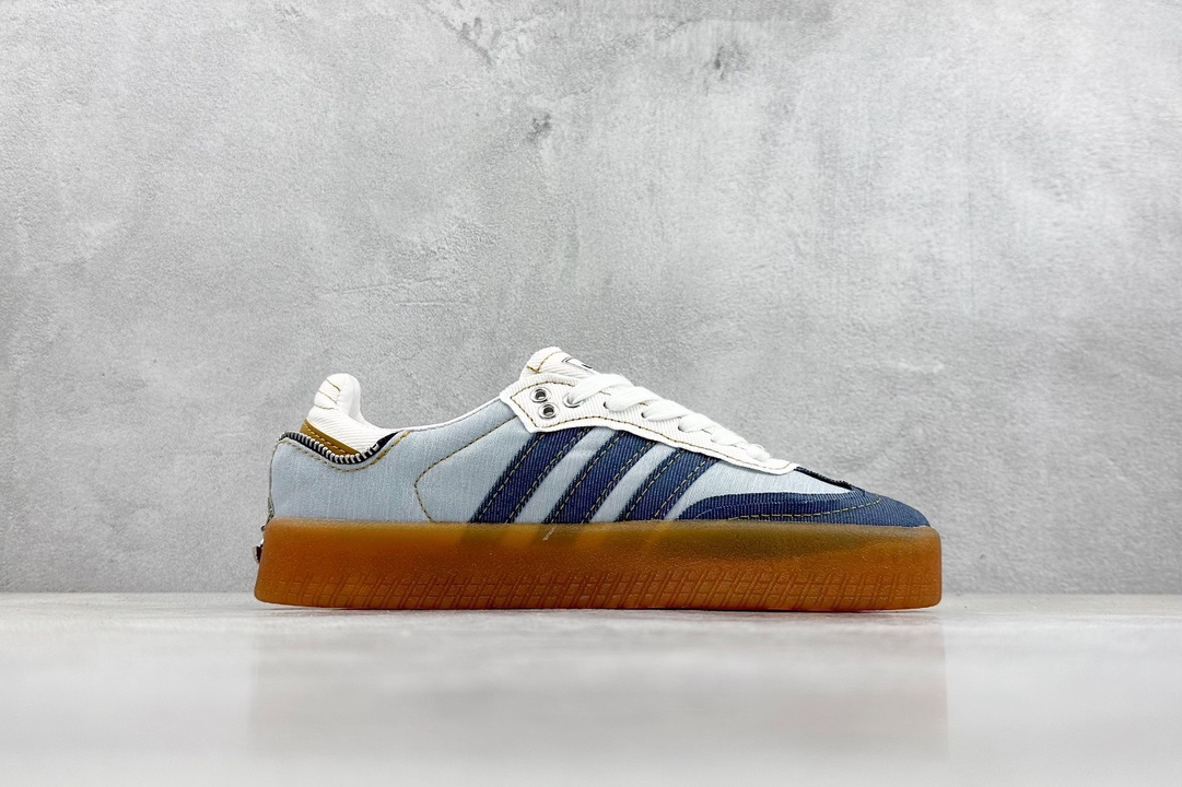 atmos x adidas originals Samba OG denim distressed II0001