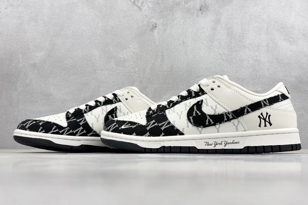 280 Nike SB Dunk Low x MLB 白黑牛仔印花 DQ1098-343