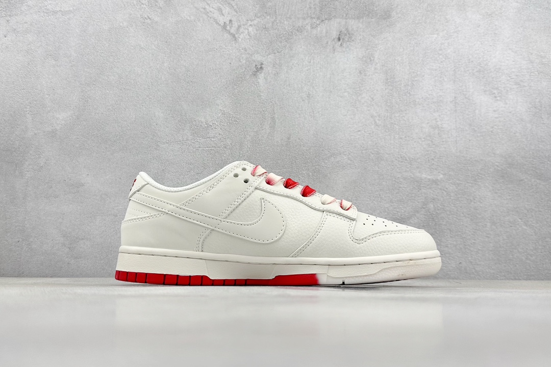 280 Nike SB Dunk Low x Supreme 白红三钩 BB8675-107