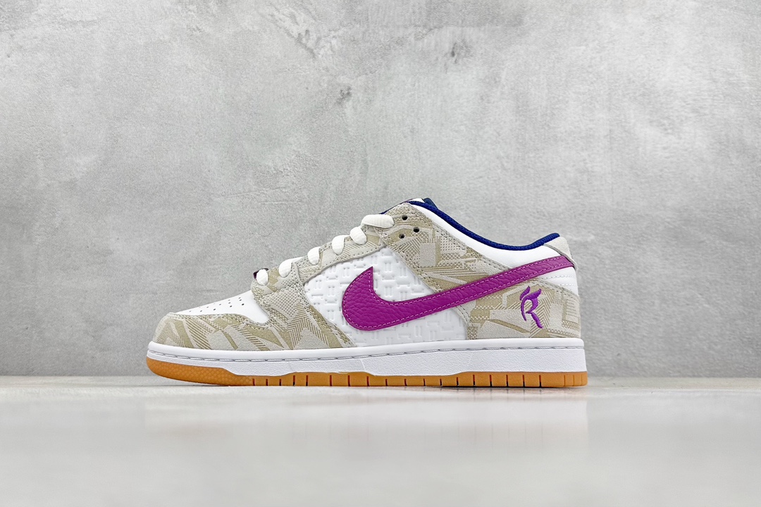 300 N版 Rayssa Leal × Nike Dunk SB “Pure Platinum andVivid Purple” 紫白 FZ5251-001