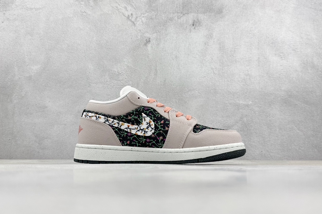 200 Air Jordan 1 Low 低帮 粉色小碎花 乔1 低邦 花卉白粉 FJ3445-001