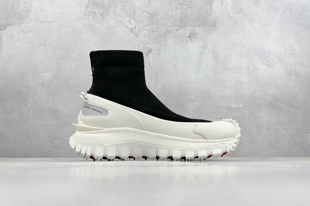 380 OK版 Moncler 盟可睐/蒙口 Trailgrip 针织鞋面厚底增高鞋