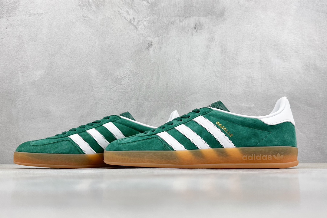 190 adidas Originals Gazelle INdoor 三叶草休闲防滑耐磨低帮板鞋 IG1596