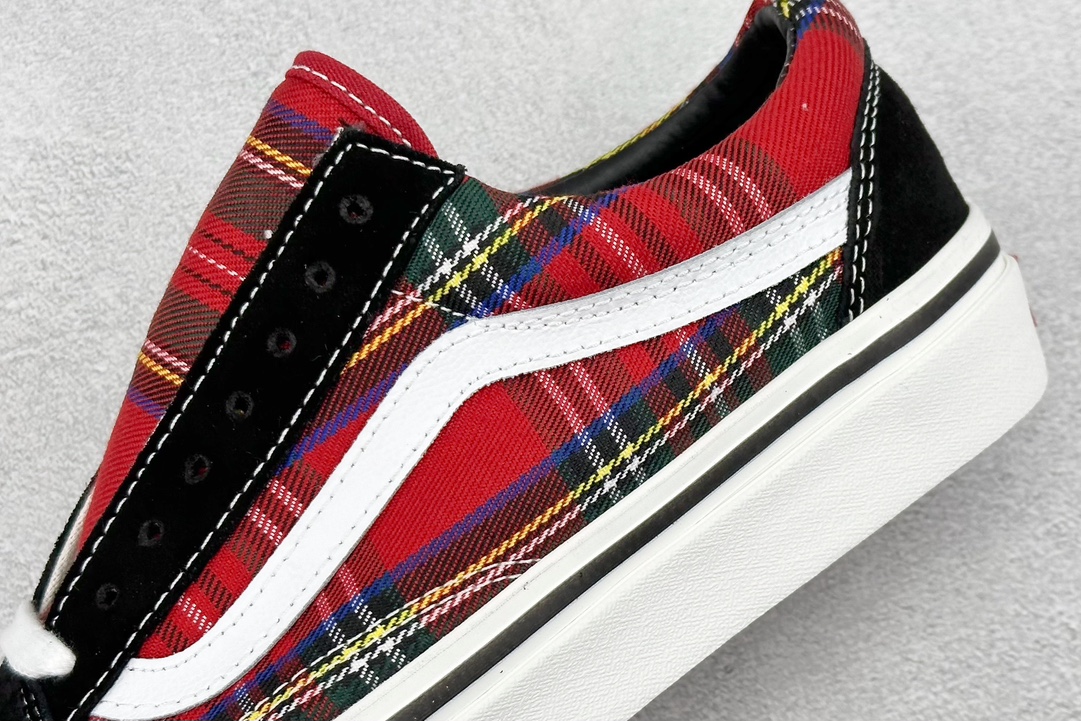 140 Vans Old Skool 36 DX 苏格兰格纹 范斯安纳海姆系列休闲低帮帆布鞋