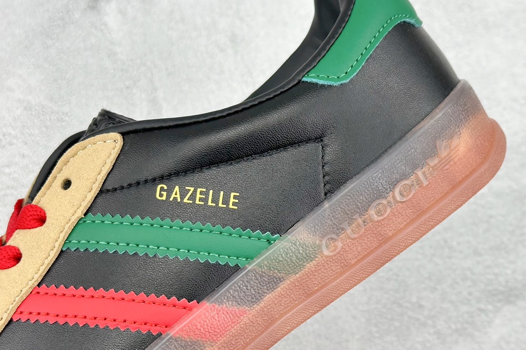 150 古驰Gucci x 阿迪达斯Adidas Originals Gazelle 羚羊系列低帮复古百搭休闲运动板鞋 IA9089