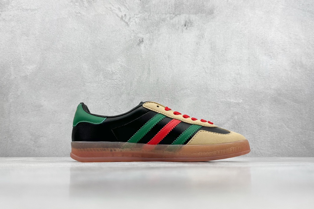 150 古驰Gucci x 阿迪达斯Adidas Originals Gazelle 羚羊系列低帮复古百搭休闲运动板鞋 IA9089