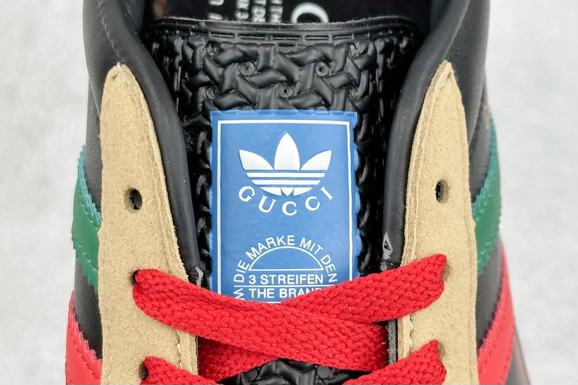 150 古驰Gucci x 阿迪达斯Adidas Originals Gazelle 羚羊系列低帮复古百搭休闲运动板鞋 IA9089