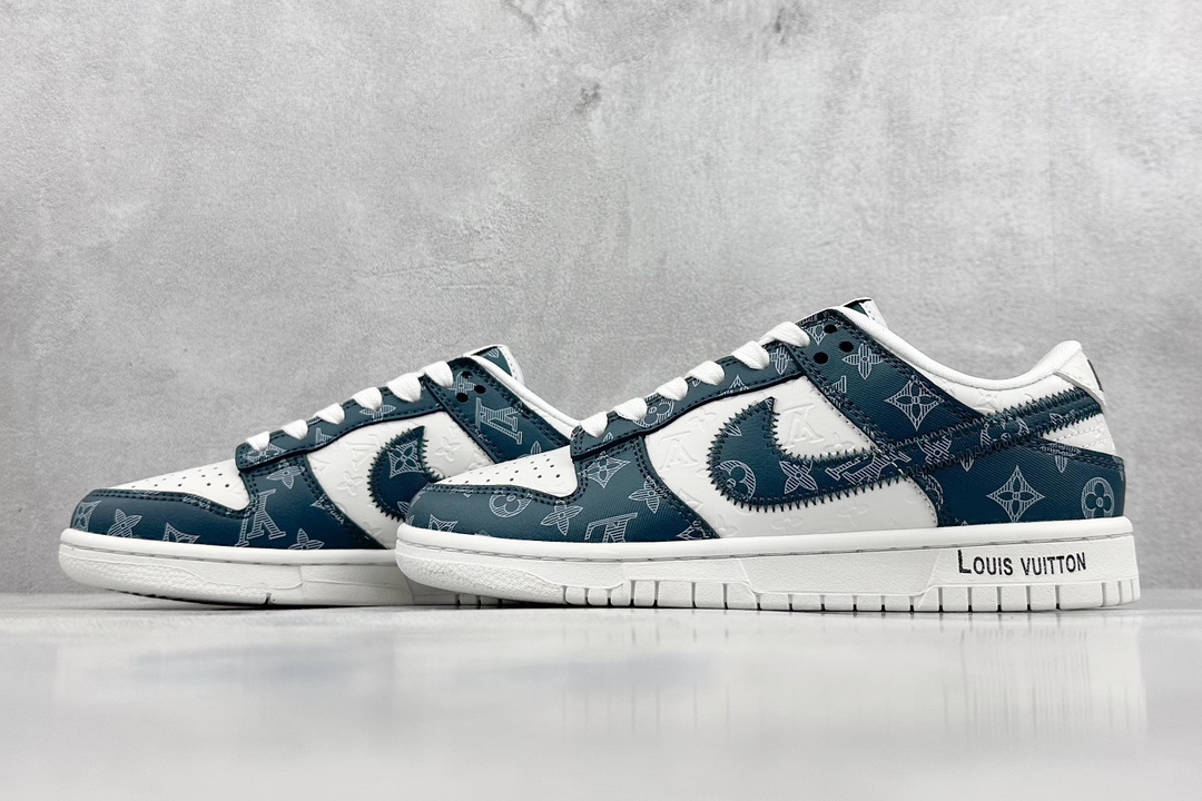 300 LV x Nike Dunk Low 深蓝印花  DQ1098-363