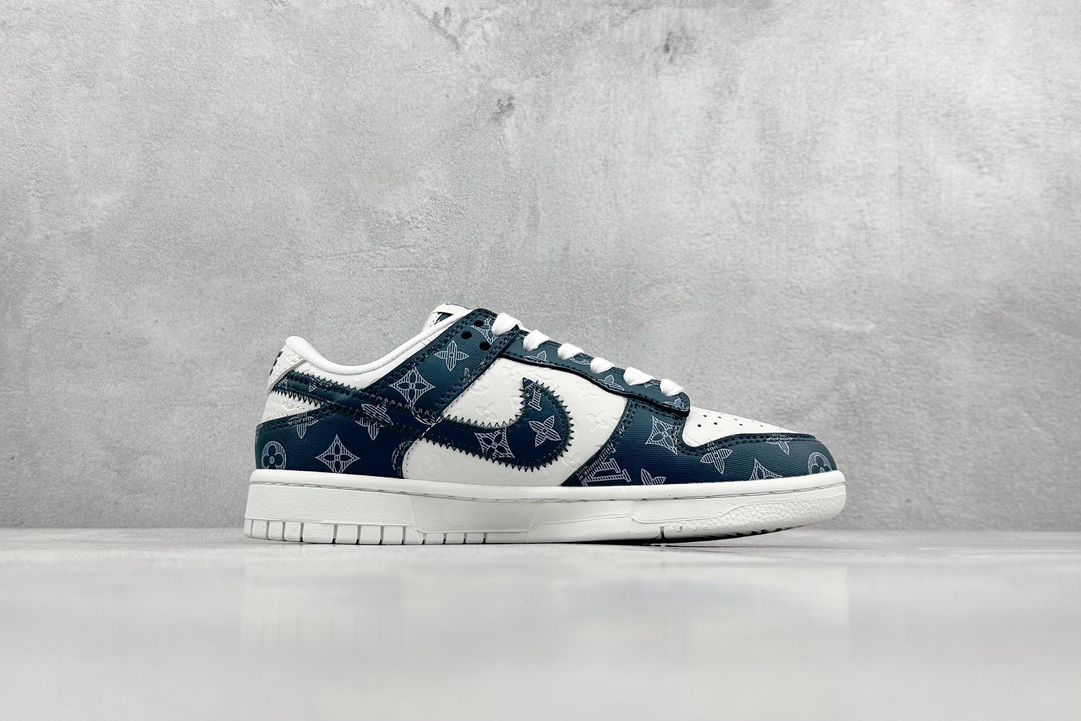 300 LV x Nike Dunk Low 深蓝印花  DQ1098-363