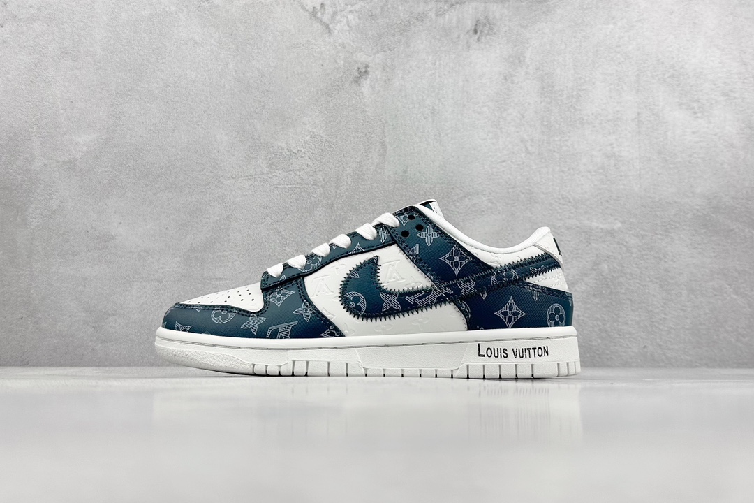 300 LV x Nike Dunk Low 深蓝印花  DQ1098-363