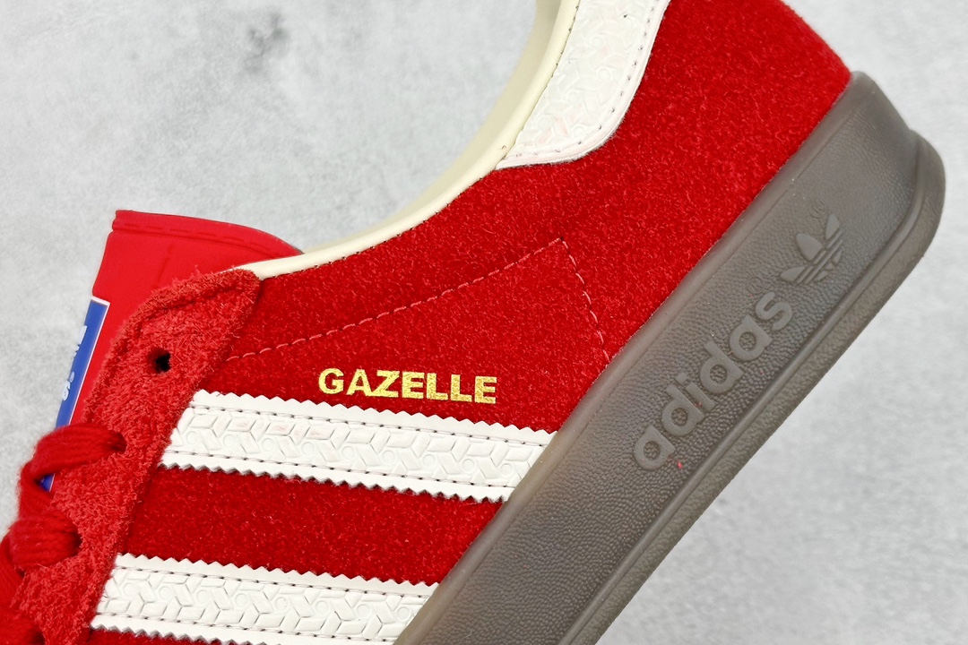 160 R版 adidas Originals Gazelle INdoor 三叶草休闲防滑耐磨低帮板鞋  IF1808