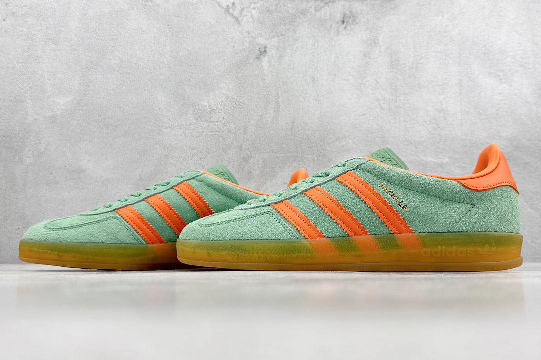 190 adidas Originals Gazelle INdoor 三叶草休闲防滑耐磨低帮板鞋 HQ8714