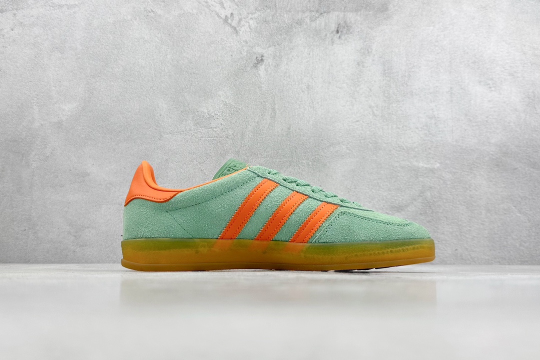 190 adidas Originals Gazelle INdoor 三叶草休闲防滑耐磨低帮板鞋 HQ8714