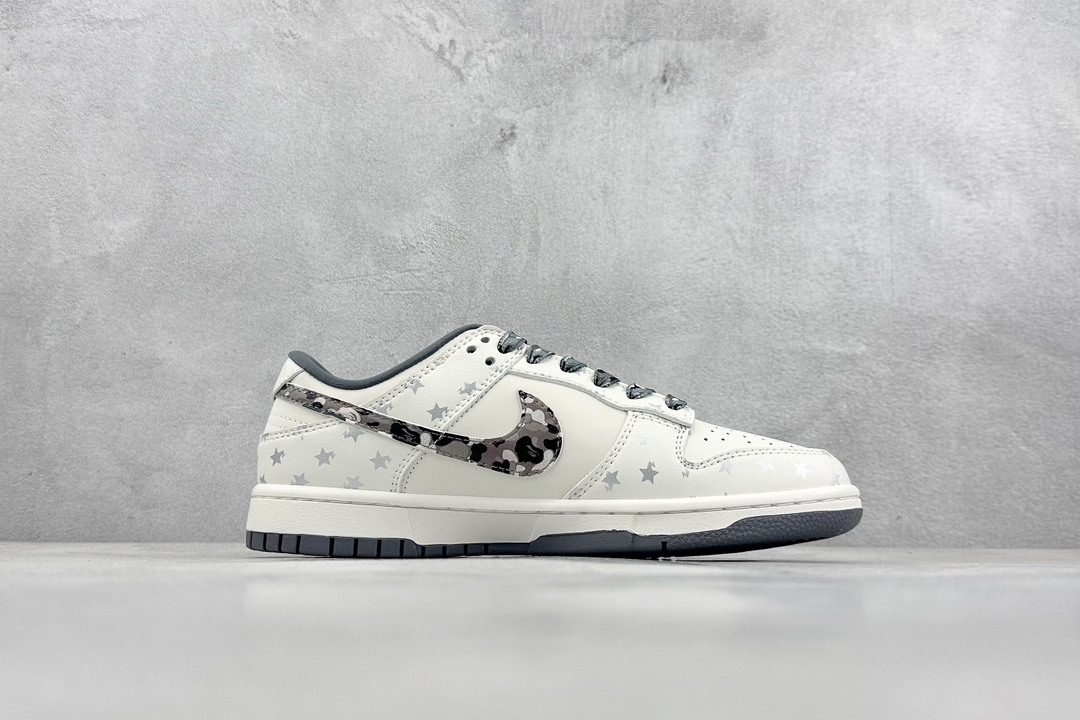 280 Nike SB Dunk Low x BAPE 白灰黑迷彩钩 DQ1098-351