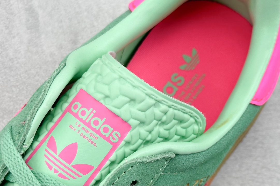 180 HG版 Adidas Originals Gazelle Bold W 羚羊松糕系列“薄荷绿骚粉生胶底” HO6125