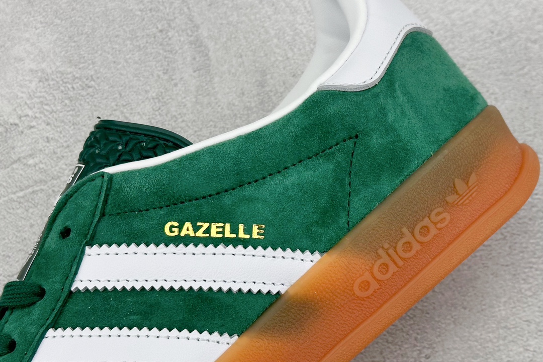 200 ZY版 adidas originals Gazelle Indoor 绿白 IG1596