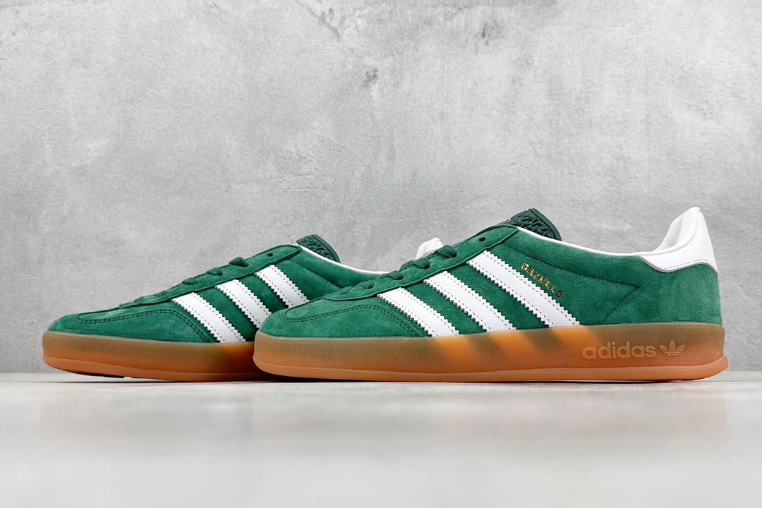 200 ZY版 adidas originals Gazelle Indoor 绿白 IG1596