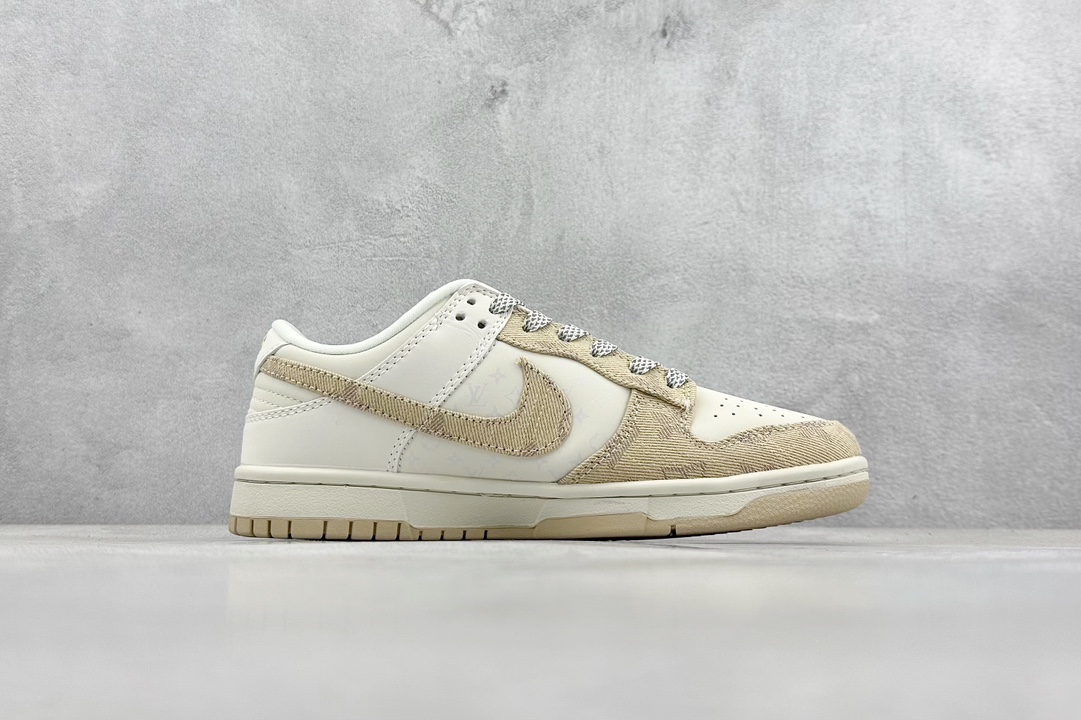 280 NK Dunk Low Retro ”DIY高端定制“ 米白卡其Lv联名 低帮休闲运动板鞋  XP3802-337