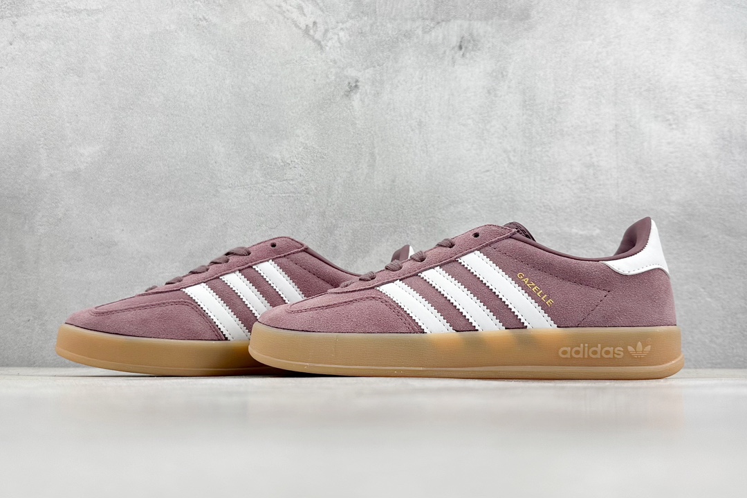 140 adidas Originals Gazelle INdoor 三叶草休闲防滑耐磨低帮板鞋  IH5483