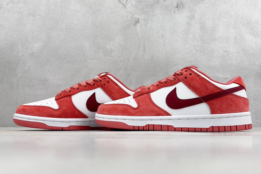 200 ST版 Nike Dunk Low WMNS ”Valentine's Day” 白粉 FQ7056-100