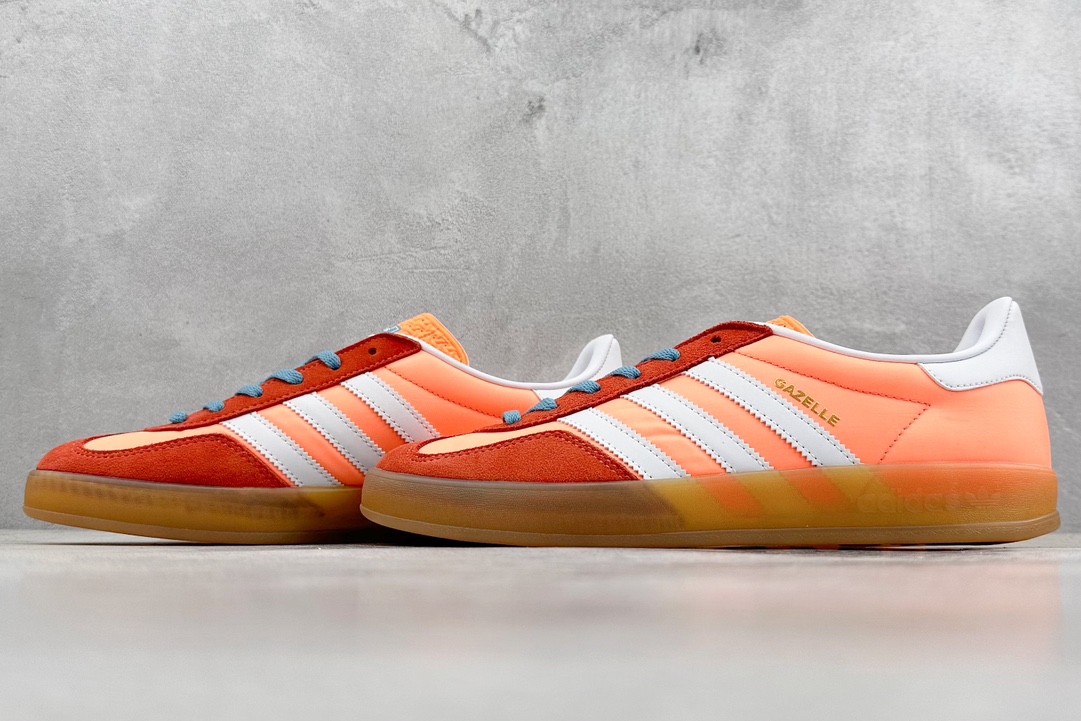 210 H11 adidas originals Gazelle Indoor白橙 HQ9016