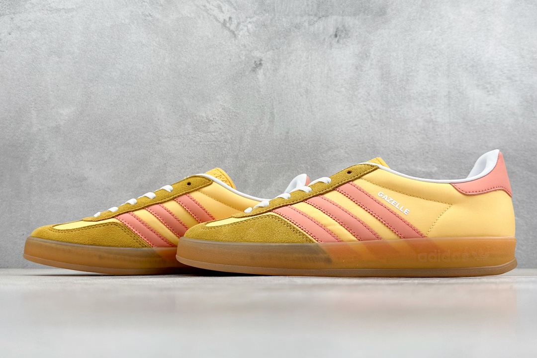 210 H11版 Adidas Originals Gazelle Indoor 三叶草复古防滑耐磨低帮板鞋   IE2959