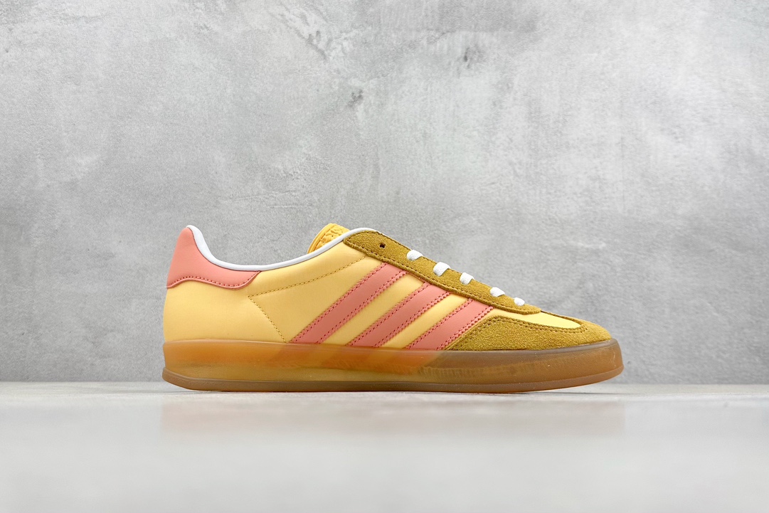 210 H11版 Adidas Originals Gazelle Indoor 三叶草复古防滑耐磨低帮板鞋   IE2959