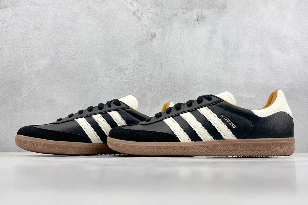 220 VT头层 adidas originals Samba OG x JJJJOUND 桑巴舞系列德训足球休闲运动板鞋  ID8707