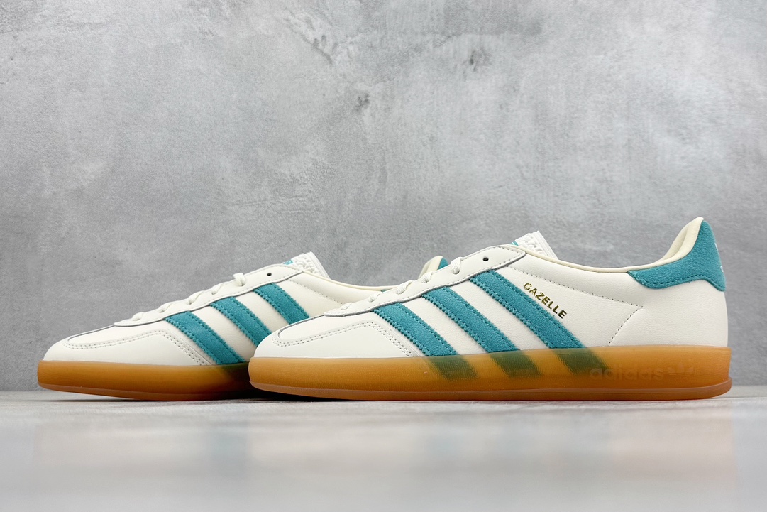 200 Cs版 adidas Originals Gazelle INdoor 三叶草休闲防滑耐磨低帮板鞋  JI2583