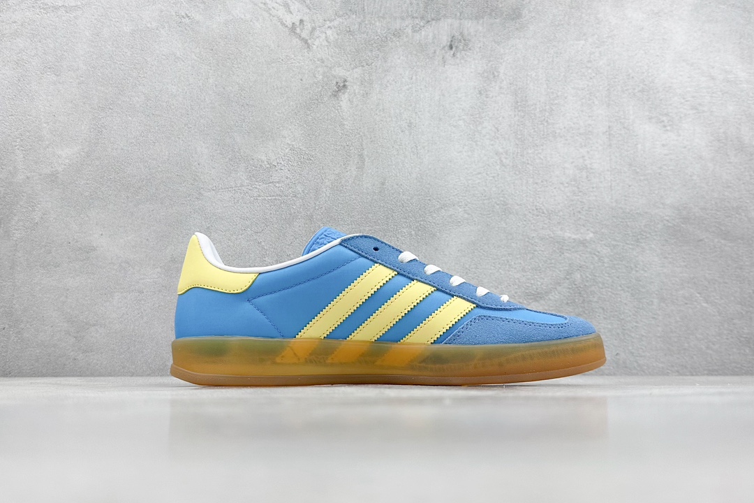 210 H11版 adidas originals Gazelle 蓝黄 IE2960