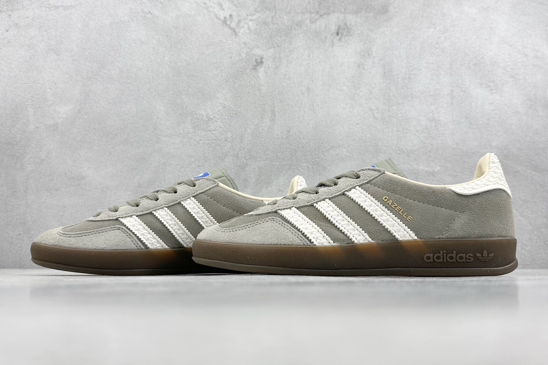 200 S2 AD Originals Gazelle Indoor 灰白 三叶草复古休闲运动板鞋  IF1807