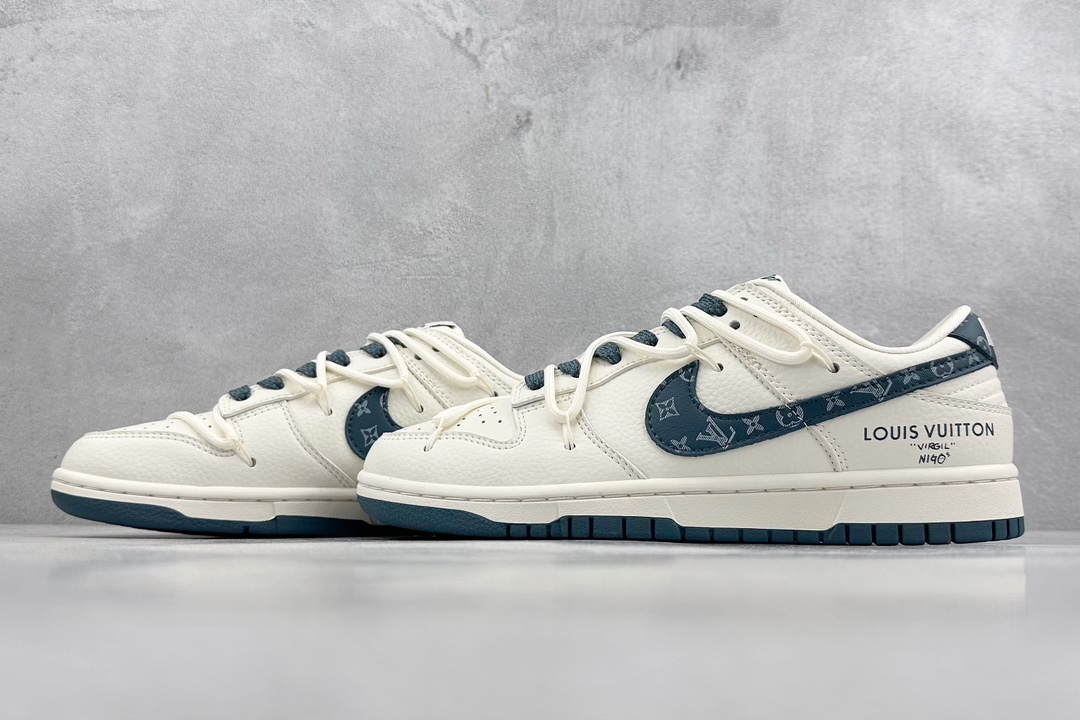 300 Nk SB Dunk Low LV联名-经典米蓝 周年高端定制 低帮休闲板鞋 JJ5688-102