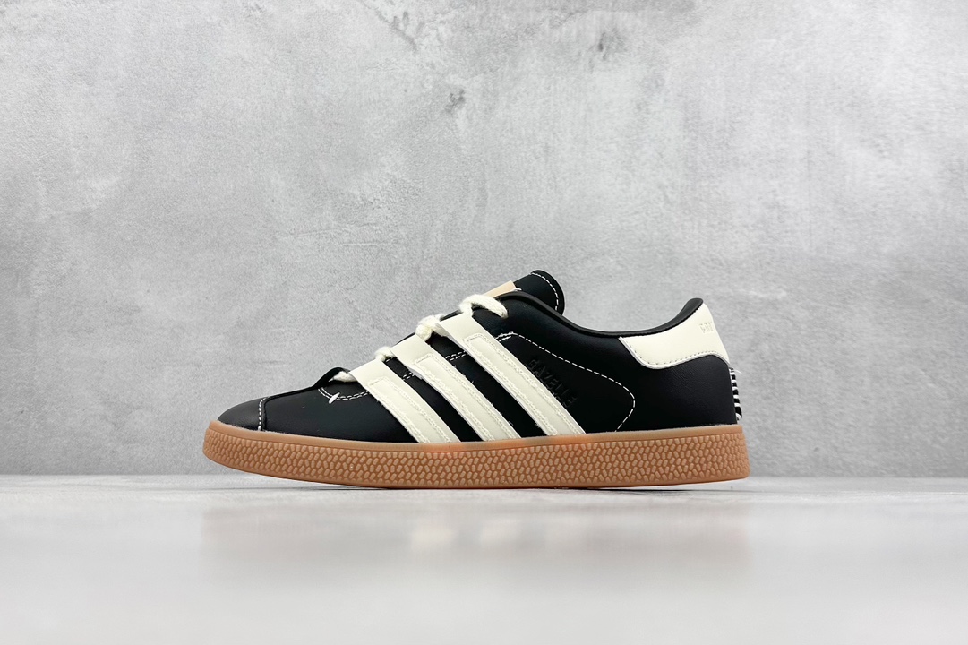 160 R版 FOOT INDUSTRY x adidas originals 联名三叶草 休闲防滑耐磨低帮板鞋 ID3517