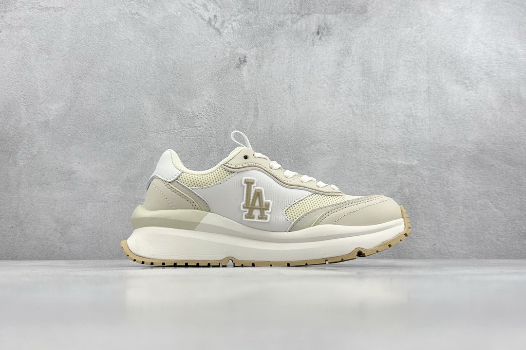 MLB Chunky Runner 2024S Retro Print Daddy Shoes Series Low-top Lightweight Height-enhanced Thick-soled All-match Casual Sports Jogging Shoes